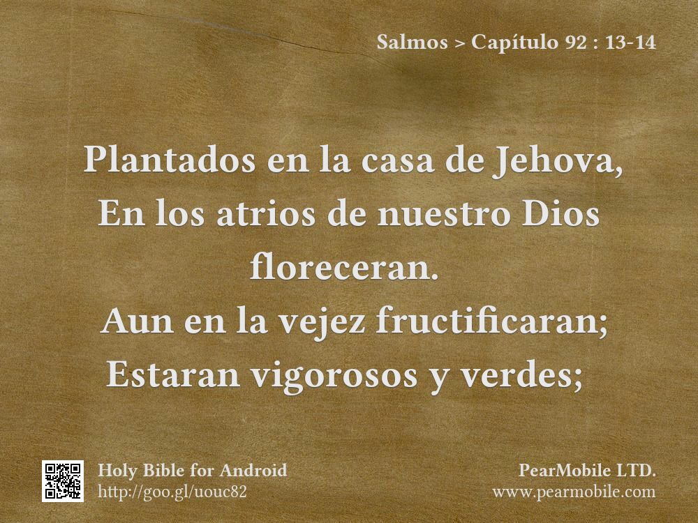 Salmos, Capítulo 92:13-14